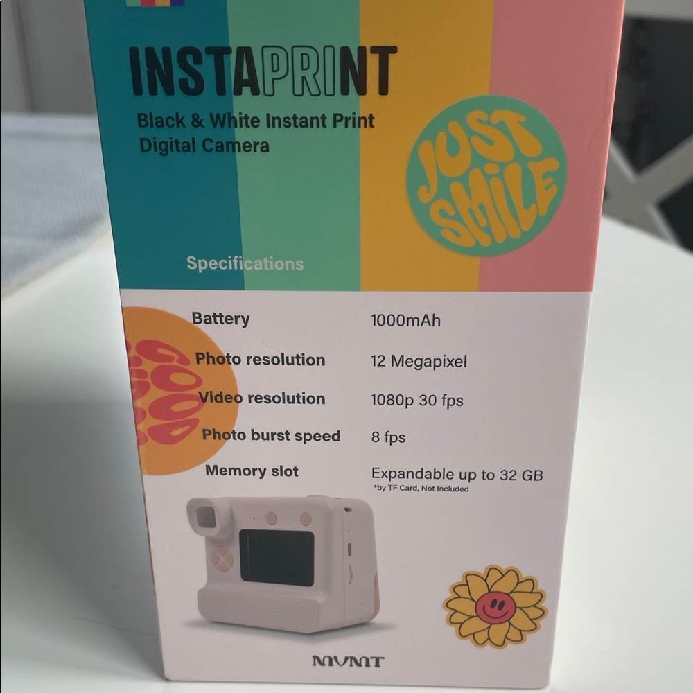 Cream and White Instant Print Digital Camera - Picture 5 of 5